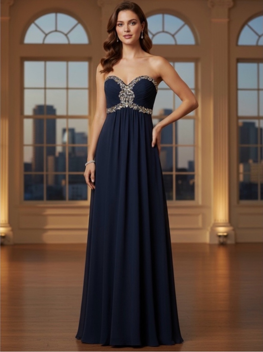 Chachet Strapless Gown